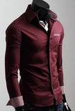 Men's Fashion Pocket Dress Shirt Up To 2XL In 6 Colors - TrendSettingFashions 