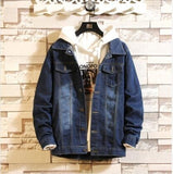 Men's Denim Streetwear Jacket Up To 3XL - TrendSettingFashions 