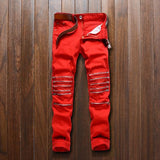 Men's Knee Zipper Jeans - TrendSettingFashions 
