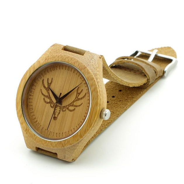 Men's Buck Engraved Watch - TrendSettingFashions 