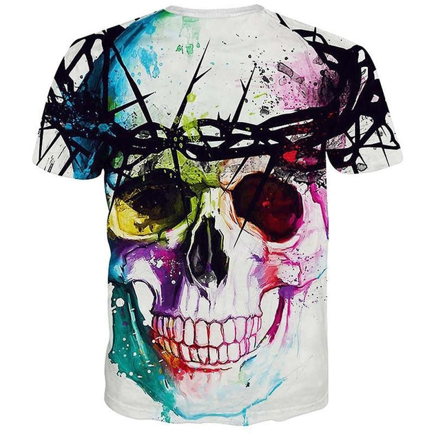 Men's Chained Skull Tee In 2 Styles - TrendSettingFashions 