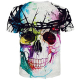 Men's Chained Skull Tee In 2 Styles - TrendSettingFashions 