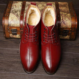 Men's 2 Tone Ankle Dress Boot - TrendSettingFashions 