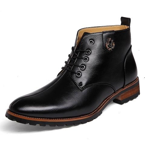 Men's 2 Tone Ankle Dress Boot - TrendSettingFashions 