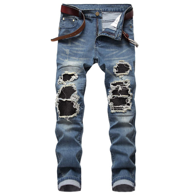 Men's Stretch Trendy Straight Denim Jeans - TrendSettingFashions 