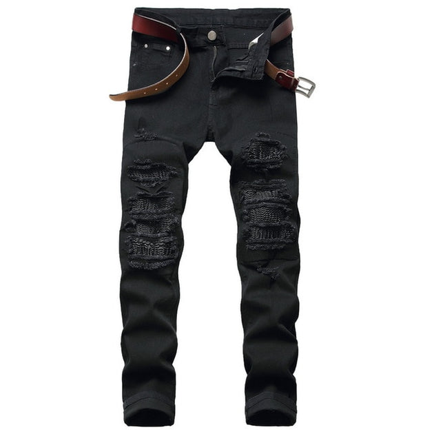 Men's Stretch Trendy Straight Denim Jeans - TrendSettingFashions 