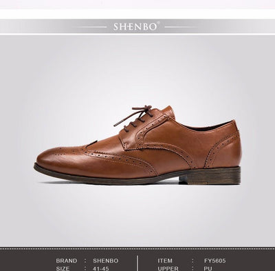 Men's Fashion Brogue Oxfords Up To Size 12 - TrendSettingFashions 