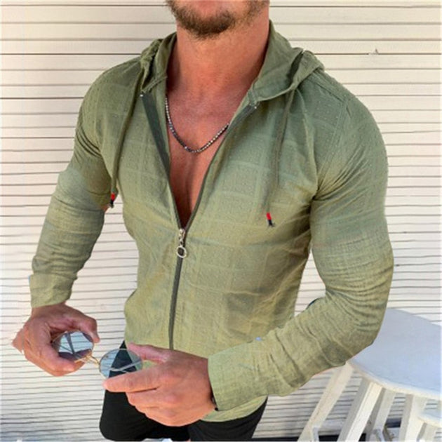 Men Summer Quick Dry Hoodie - TrendSettingFashions 