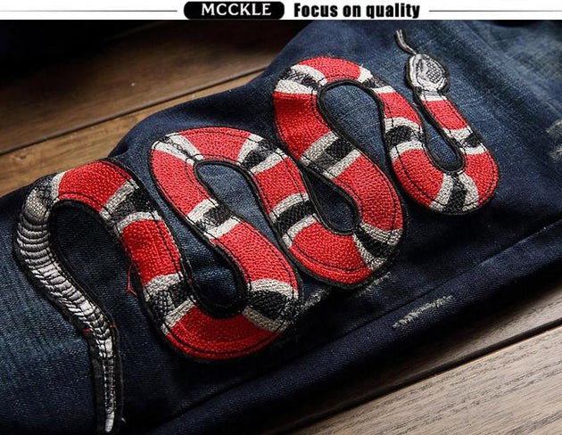 Men's Snake In the Grass Jeans - TrendSettingFashions 