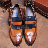 Luxury Genuine Leather Business Dress Shoes In 2 Colors - TrendSettingFashions 