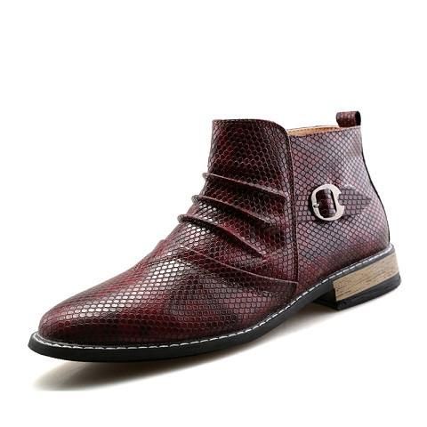 Men's British Ankle Dress Boots - TrendSettingFashions 