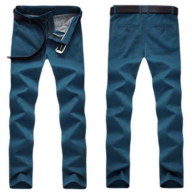 Men's Cotton Khaki Pants In 6 Colors - TrendSettingFashions 