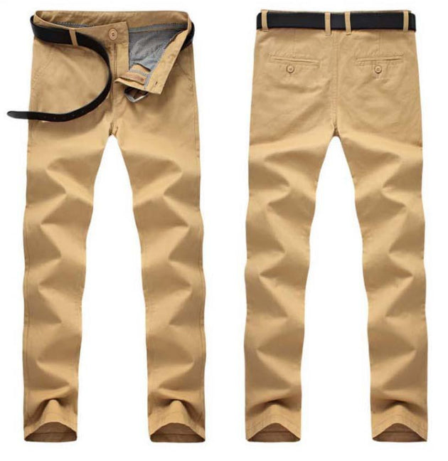 Men's Cotton Khaki Pants In 6 Colors - TrendSettingFashions 