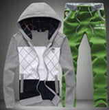 Men's Causal Sport Patchwork Suit  Size M-5XL - TrendSettingFashions 