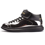 Men's Leather Leisure High Tops - TrendSettingFashions 