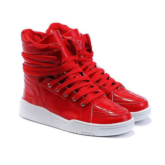 Men's Double Lace High Tops - TrendSettingFashions 