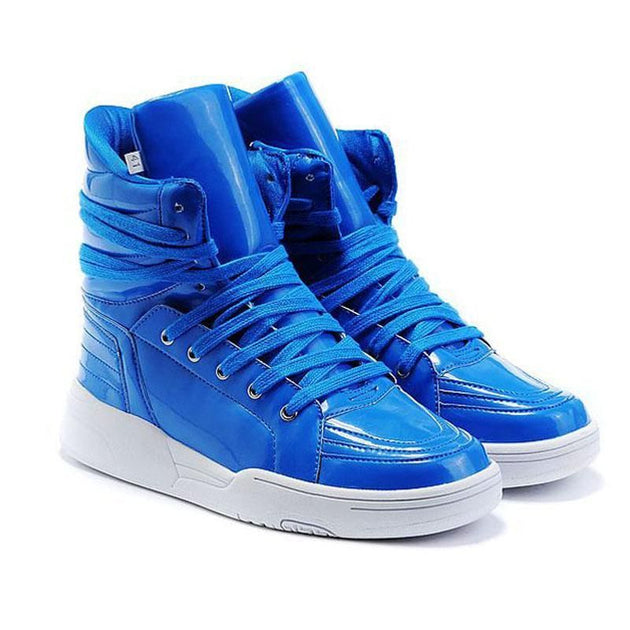 Men's Double Lace High Tops - TrendSettingFashions 