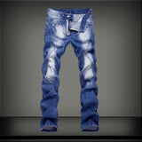 Men's Denim Straight Leisure Jeans Up To Size 40 - TrendSettingFashions 