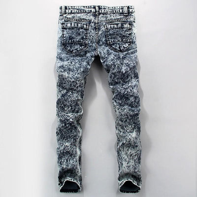 Men's Snow Grey Denim - TrendSettingFashions 