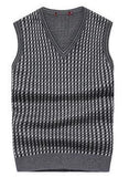 Men's Wool-Blended Sweater Vest - TrendSettingFashions 