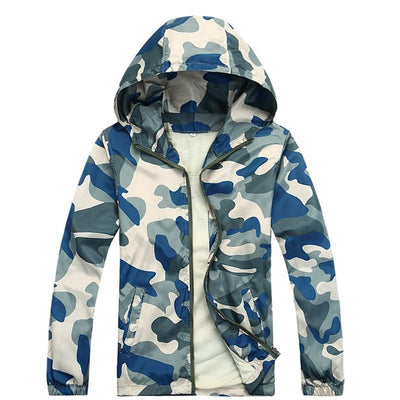 Men's Camouflage Jacket With Hoodie - TrendSettingFashions 