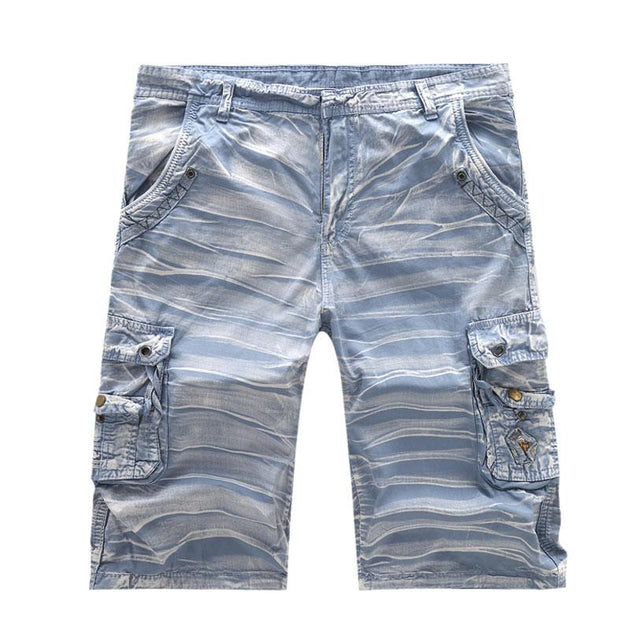 Men's Washed Multi Pocket Shorts - TrendSettingFashions 