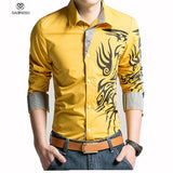 Men's Dragon Dress Shirt Up To 3XL - TrendSettingFashions 