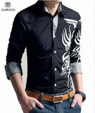 Men's Dragon Dress Shirt Up To 3XL - TrendSettingFashions 