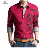 Men's Dragon Dress Shirt Up To 3XL - TrendSettingFashions 