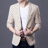 Men's One Button Fashion Blazer Up To 3XL - TrendSettingFashions 