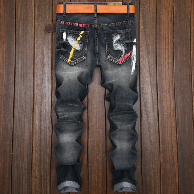 Men's Designer Distressed Jeans - TrendSettingFashions 