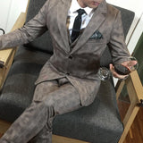 Men's Plaid Custom Suit Up To 5XL - TrendSettingFashions 
