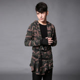 Men's Camouflage Cardigan Coat - TrendSettingFashions 