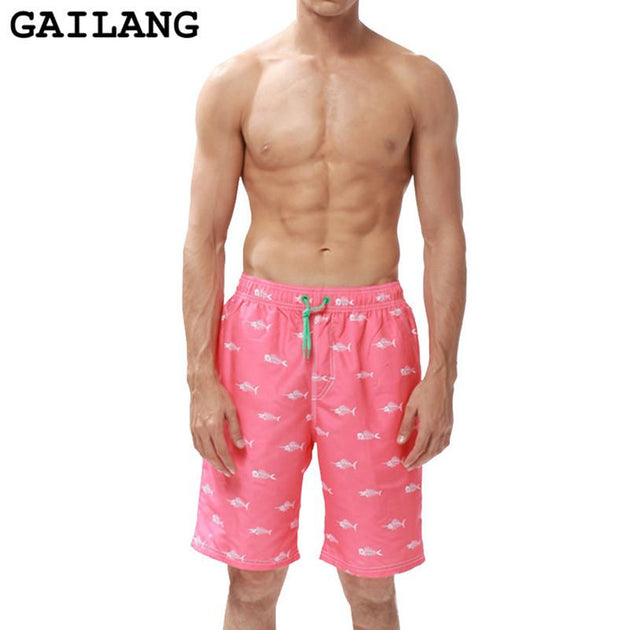 Men's Fish Bone Board Shorts - TrendSettingFashions 