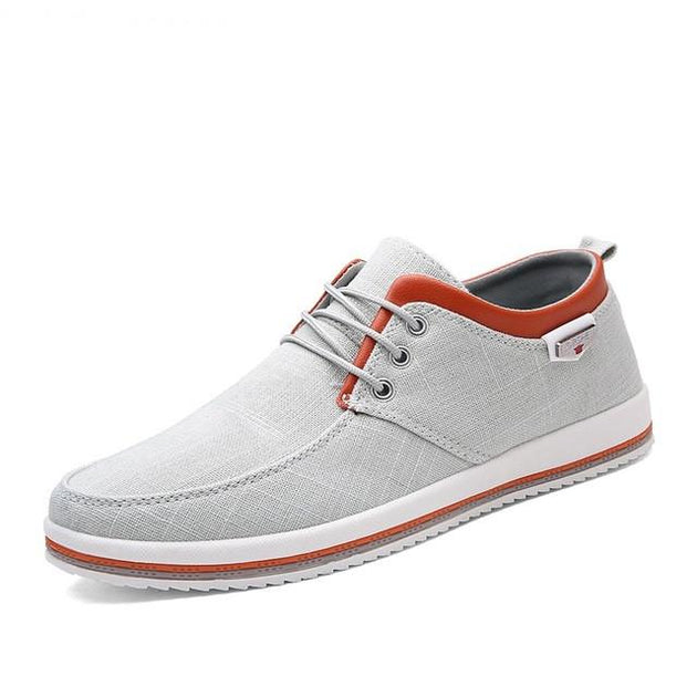 Men's Lace Up Canvas Flats - TrendSettingFashions 