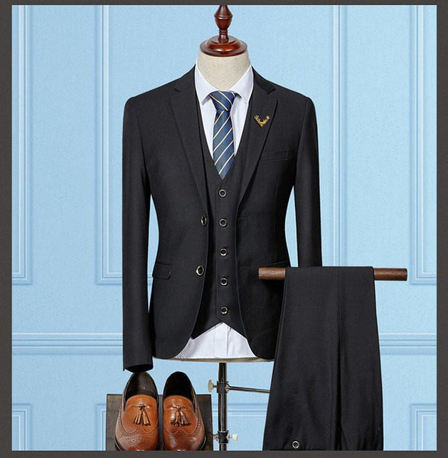Men's 3 Piece Suit with 5 color options - TrendSettingFashions 