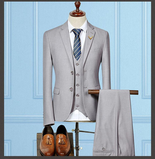 Men's 3 Piece Suit with 5 color options - TrendSettingFashions 