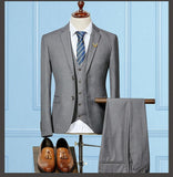 Men's 3 Piece Suit with 5 color options - TrendSettingFashions 