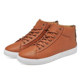 Men's High Top Zip Lace Boot - TrendSettingFashions 