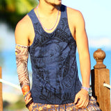 Men's Elephant Print Tank - TrendSettingFashions 