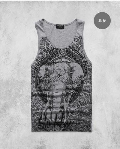 Men's Elephant Print Tank - TrendSettingFashions 