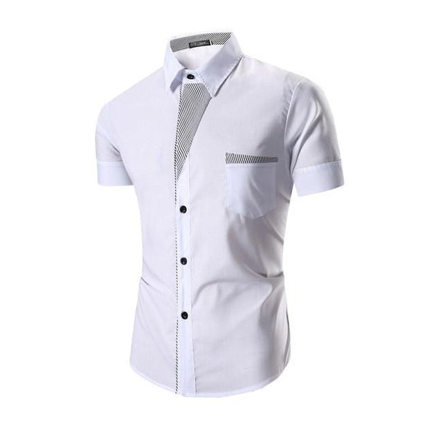 Men's Short Sleeve Fashion Dress Shirt - TrendSettingFashions 
