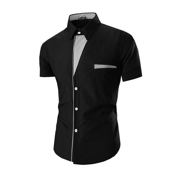 Men's Short Sleeve Fashion Dress Shirt - TrendSettingFashions