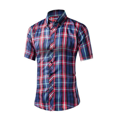 Men's Plaid Casual Dress Shirt In Many Different Styles/Colors - TrendSettingFashions 