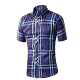 Men's Plaid Casual Dress Shirt In Many Different Styles/Colors - TrendSettingFashions 