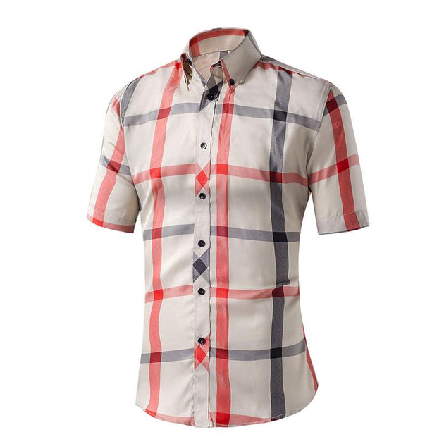 Men's Plaid Casual Dress Shirt In Many Different Styles/Colors - TrendSettingFashions 