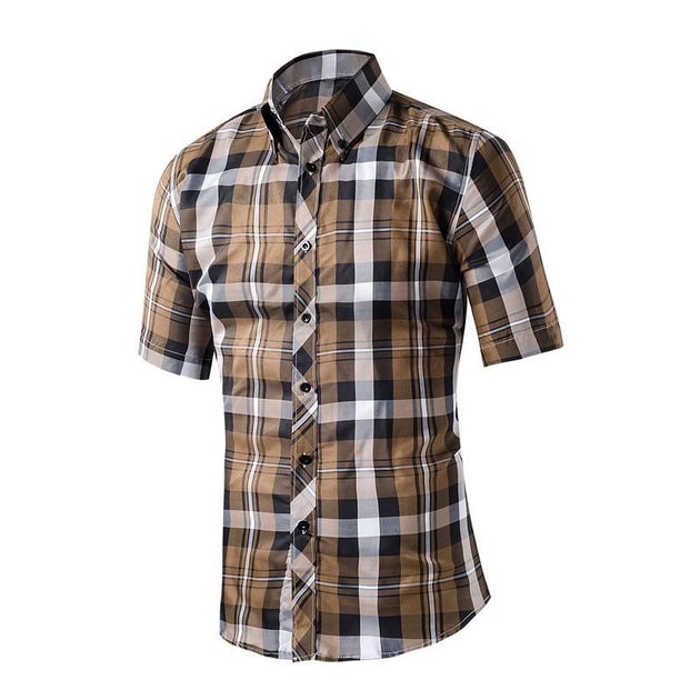 Men's Plaid Casual Dress Shirt In Many Different Styles/Colors - TrendSettingFashions 