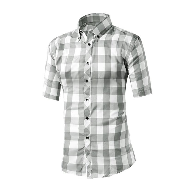 Men's Plaid Casual Dress Shirt In Many Different Styles/Colors - TrendSettingFashions 