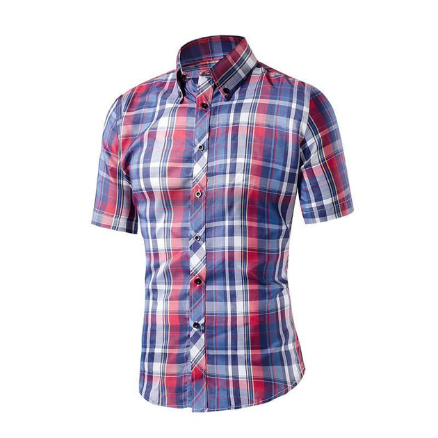 Men's Plaid Casual Dress Shirt In Many Different Styles/Colors - TrendSettingFashions 