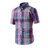 Men's Plaid Casual Dress Shirt In Many Different Styles/Colors - TrendSettingFashions 